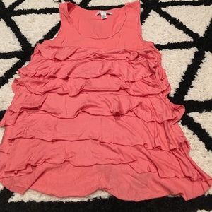 Cute ruffle tank by Banana Republic