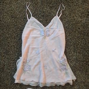 Light pink lingerie.