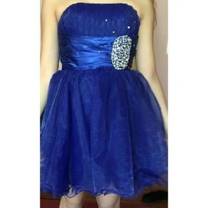 Homecoming dress blue be dazzled