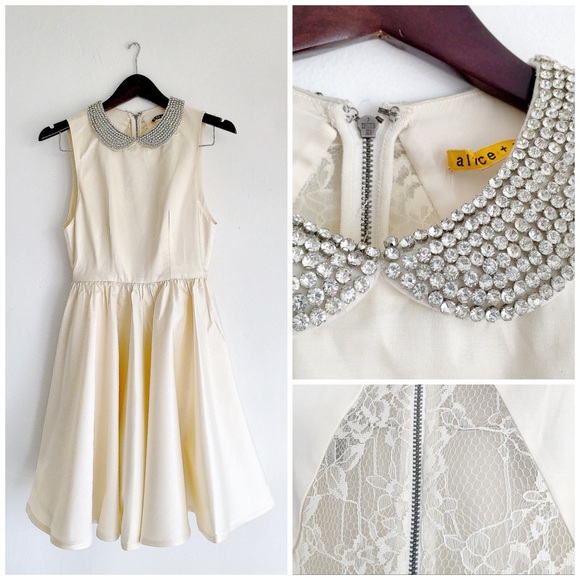 Alice + Olivia Dresses & Skirts - ✨‼️SOLD‼️Alice + Olivia Sparkle Collar  - Size 4✨