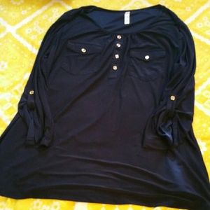 Navy blouse