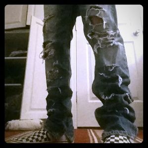 Distressed Denim (hand distressing)