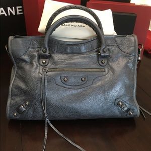 Balenciaga Metallic Classic City Bag