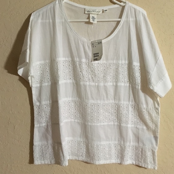White H&M cotton shirt