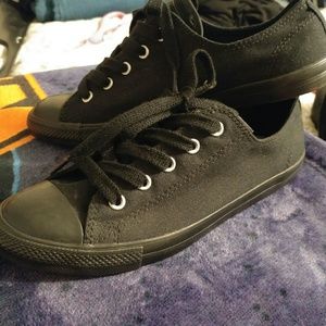 Black on Black Converse