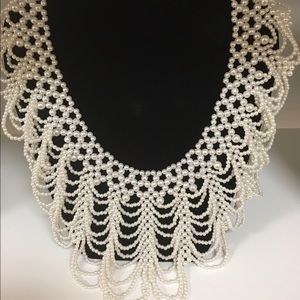 Vintage Pearl Collar Necklace