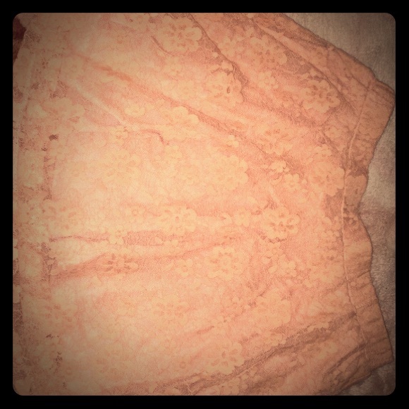 Tan lace skirt