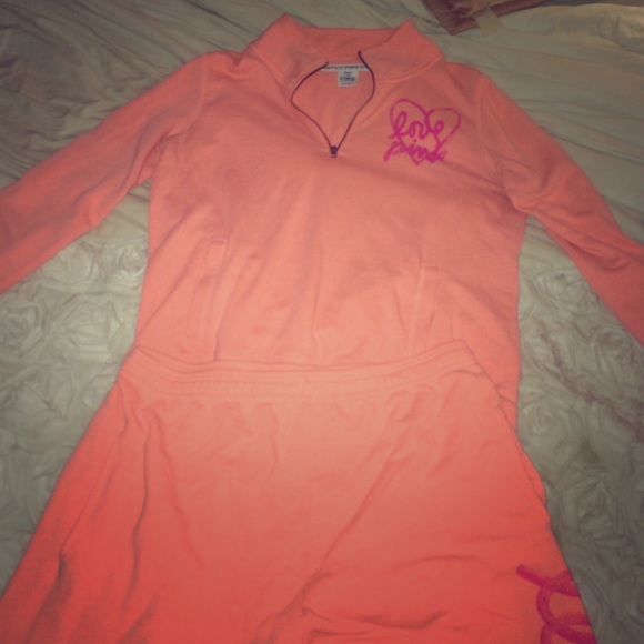 Peach pink jogger set - Picture 1 of 3