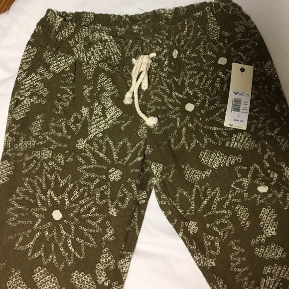 NWT Roxy oceanside print pant