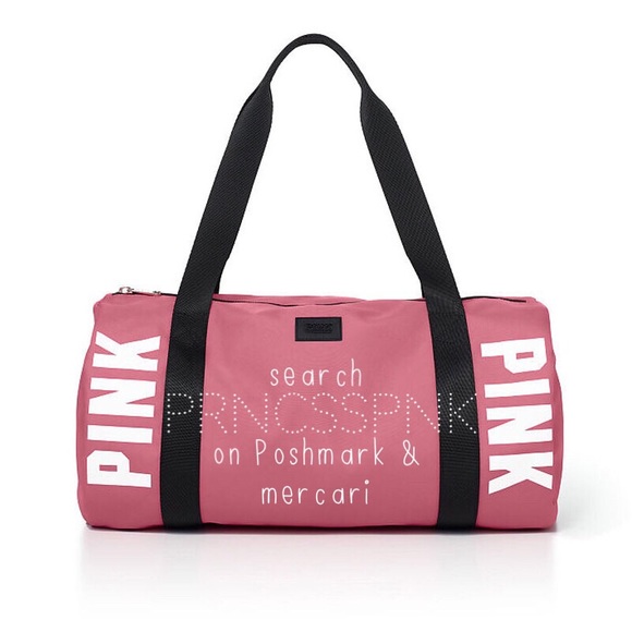 BEGONIA PINK DUFFLE GYM BAG