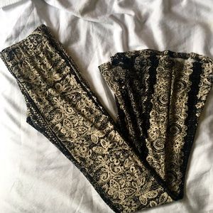 LF Boho Soft Print Flare Pants