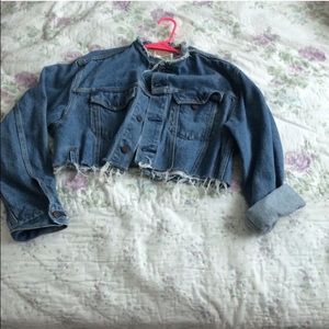 ISO Levi Strauss cropped denim jacket