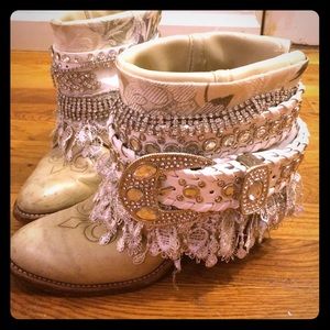 Vintage, handmade cowboy boots.