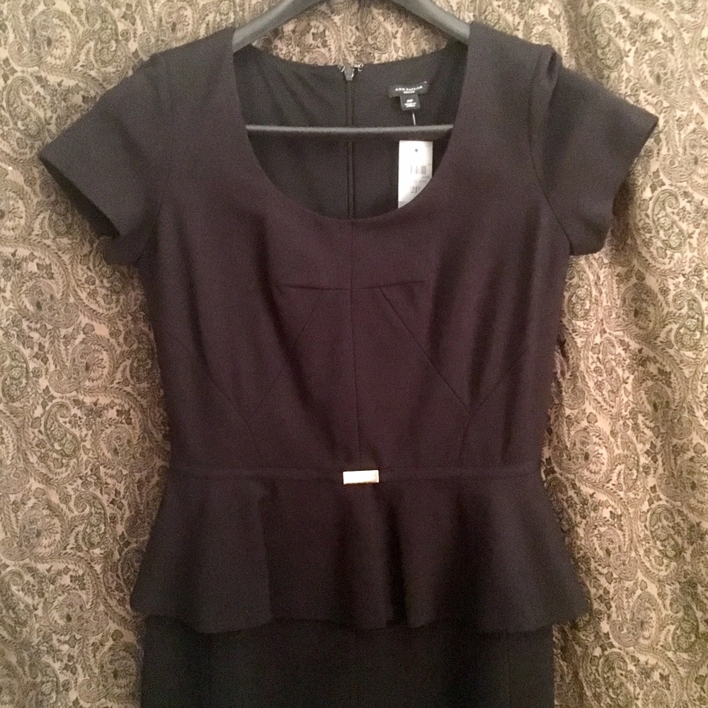 Ann Taylor Ponte Peplum Dress - Picture 2 of 9