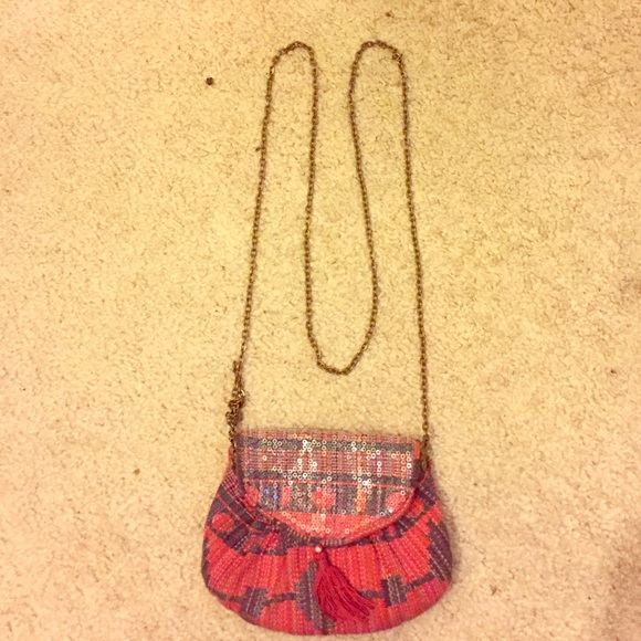 Tiny Red Clutch bag with handle! 👛