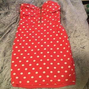 Tight cute polka dot dress