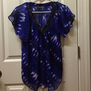 Cobalt blue Express top