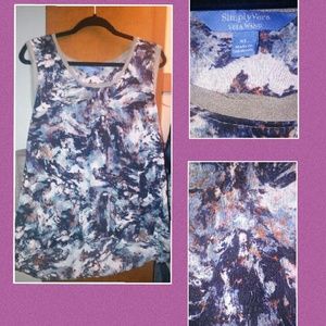 Simply Vera Sleeveless Multi color shirt
