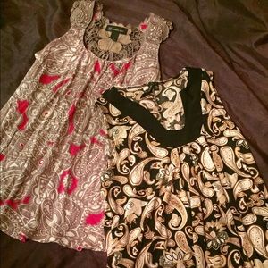 Bundle of 2 Career Tops Blouses Susan Lawrence Inc