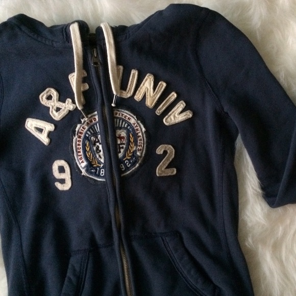 A&F Logo Zip-Up Hoodie