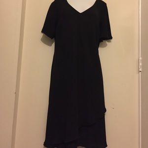Black dress- layers at the bottom
