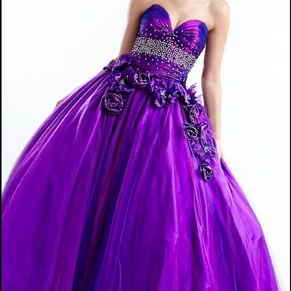 Jovani Purple Pink Ball Gown Quincenera Dress