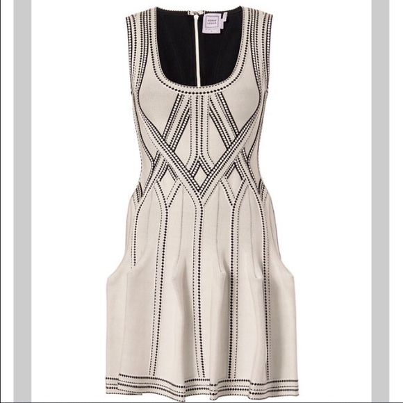 Herve Leger Flare Mid-Flare Dress