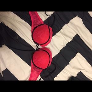 Hot pink lace Victoria secret bra