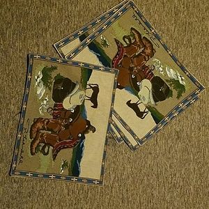 Western Horse Tack Placemats