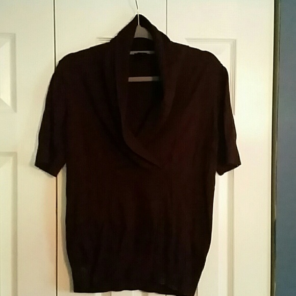 Dark purple Ann Taylor shortsleeved sweater - Picture 1 of 2