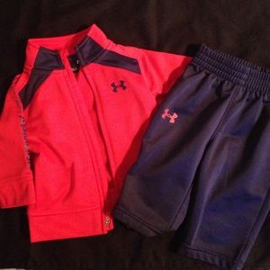 0-3 M boys Undersrmour track suit