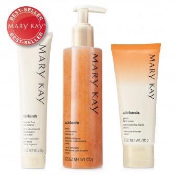 Peach Satin Hands Pampering set