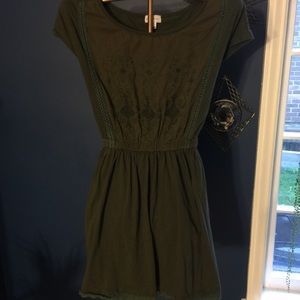 Vintage green dress.