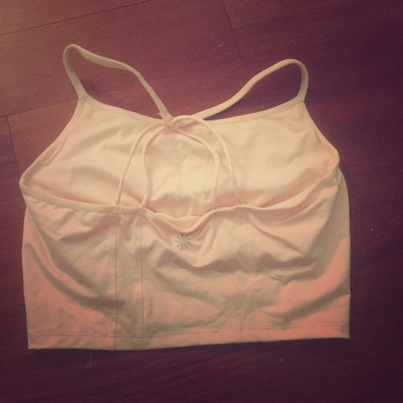 Athleta light pink athletic crop top