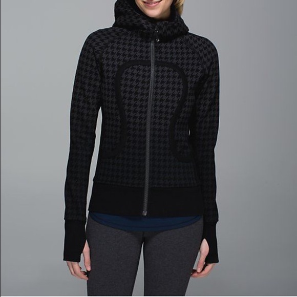 Lululemon houndstooth scuba hoodie