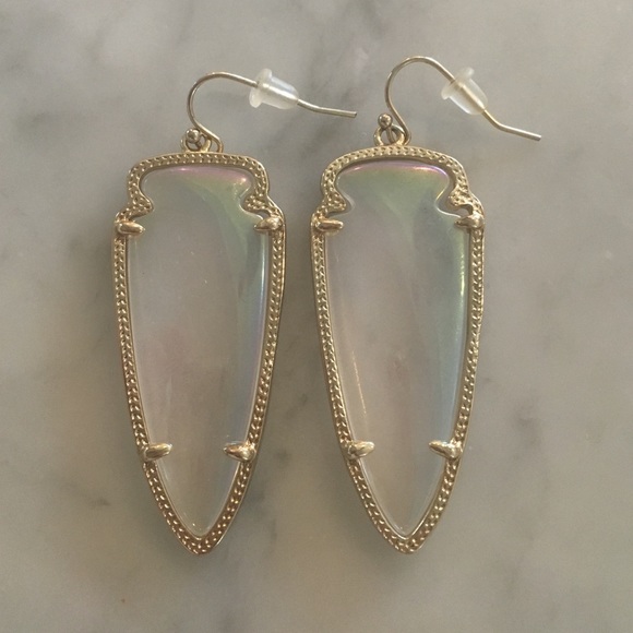 Kendra Scort Katelyn earrings in clear iridescent
