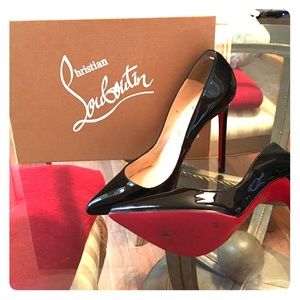 Black patent leather Christian Louboutin