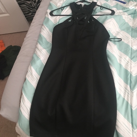 Black cocktail dress