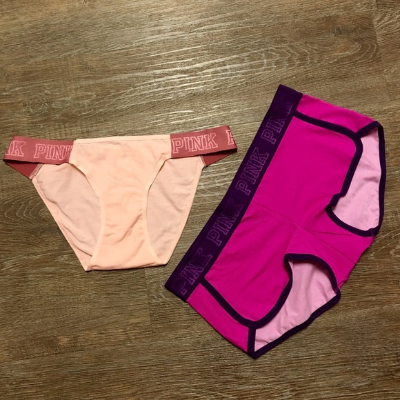 PINK logo band boyshorts