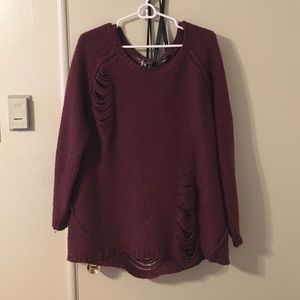 Urban Outfitters maroon sweater