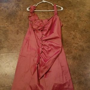 Salmon colored dress