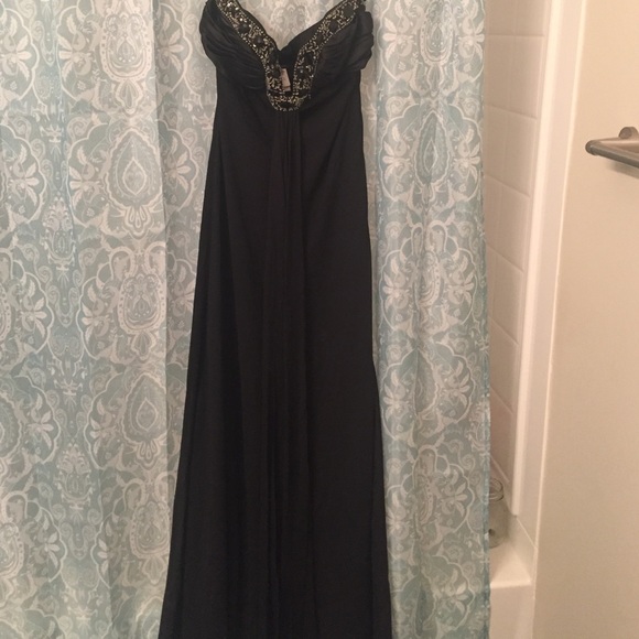 Long black gown