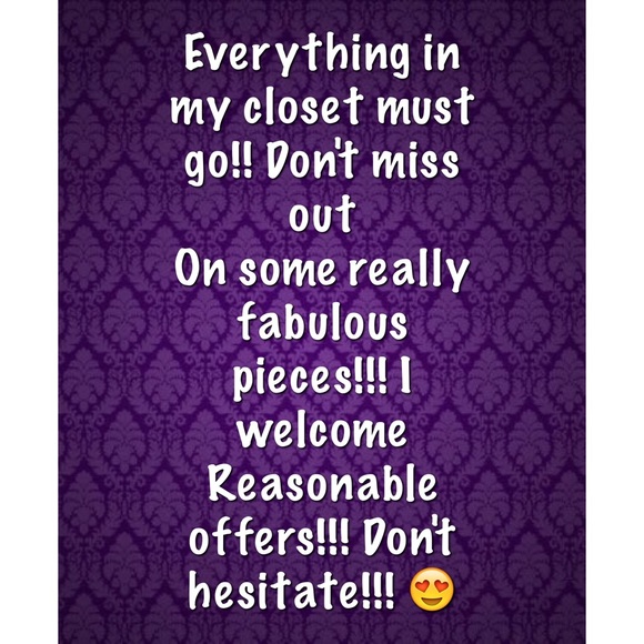 FABULOUS pieces!!!! Look at my closet!