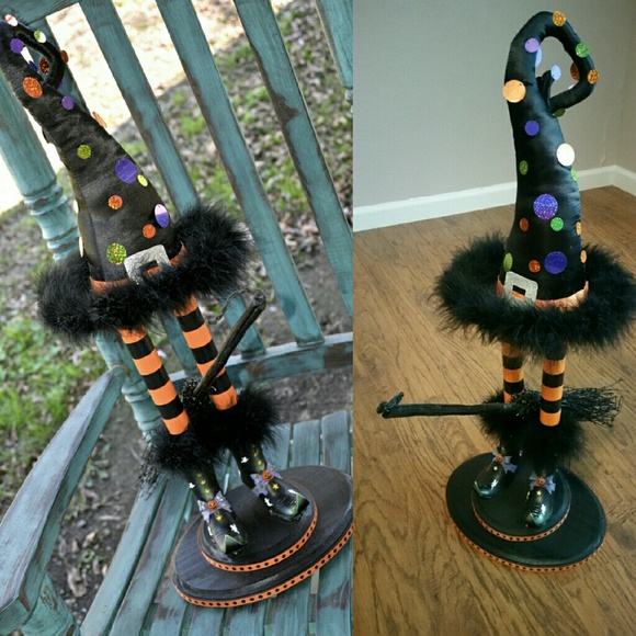Halloween Decor Witch Hat Wreath Door Decor