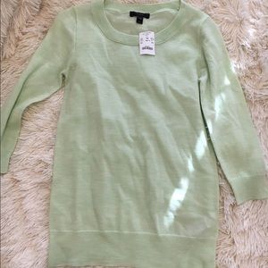 NWT J. Crew mint sweater XXS