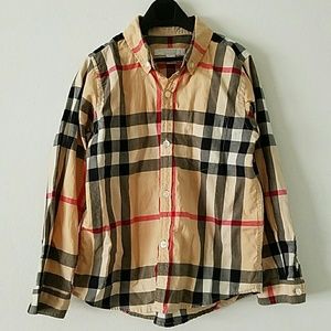 Burberry boys dress shirt