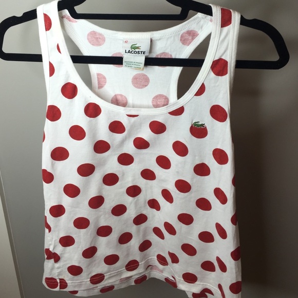 Lacoste workout tank top