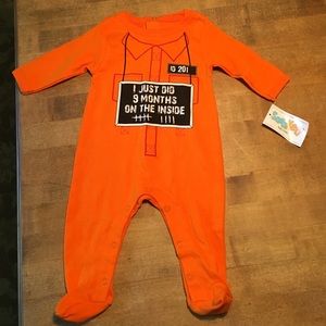 3 month long sleeve snapped one piece.