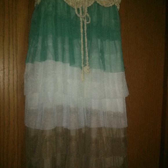 NEW J. Gee Boho Chic Tiered Dress Sz M - Picture 2 of 3