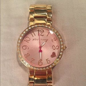 Authentic Betsy Johnson Rose Gold Watch